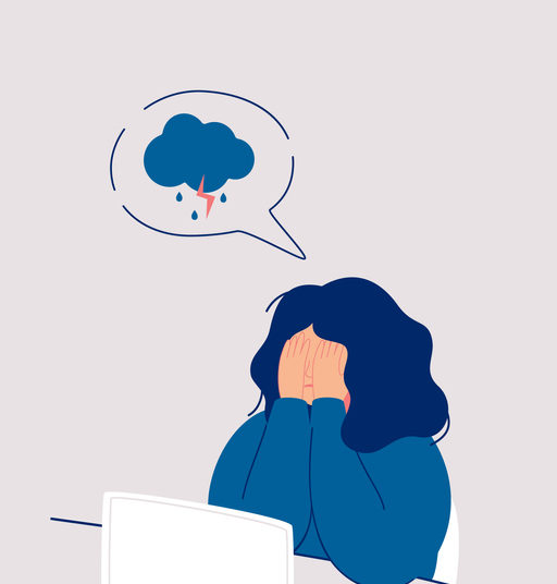 5 navika koje vam mogu uništiti karijeru; ilustracija ljute žene u kancelariji