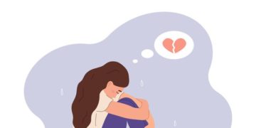 Kako da prebolite bivšeg; ilustracija devojke kojoj je slomljeno srce