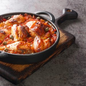 Piletina s pečenim paprikama: Preukusan jesenji ručak; piletina s paprikama