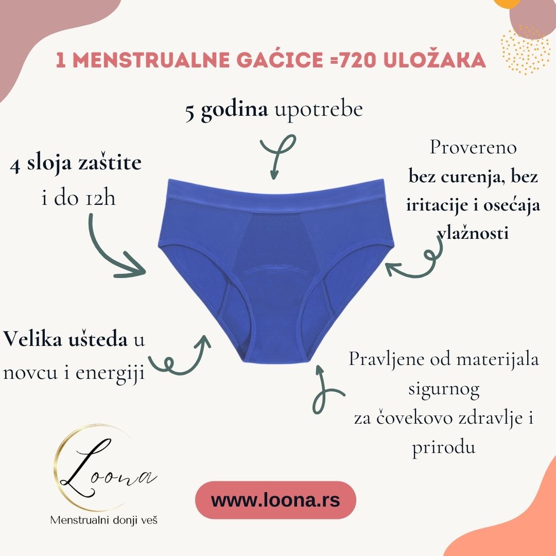 menstrualni donji veš mestrualne gaćice